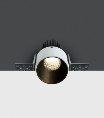 Faretto LED da Incasso recesso in cartongesso Nero - 3W - 350mA - Bianco Caldo 3000K
