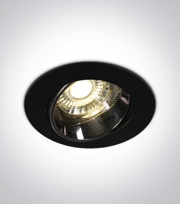 Faretto LED da Incasso recesso Orientabile - Nero - 10W - Bianco Caldo 3000K