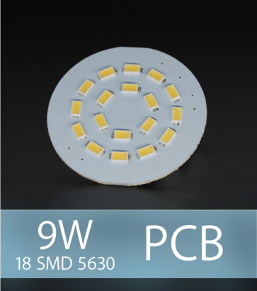 Scheda PCB 18 LED SMD 5630 SAMSUNG - Bianco Freddo
