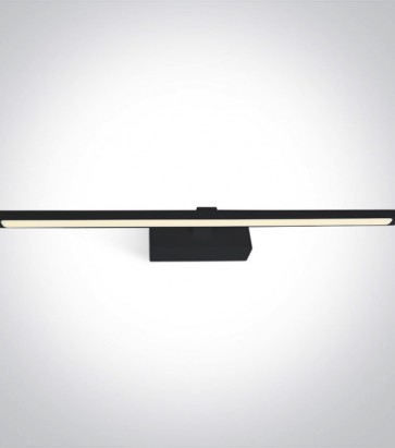 Lampada LED Slim per Specchio - 14W - Colore Nero - 3000K