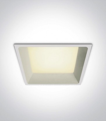 Faretto LED Quadrato da Incasso recesso Bianco - 22W - Bianco Naturale 4000K