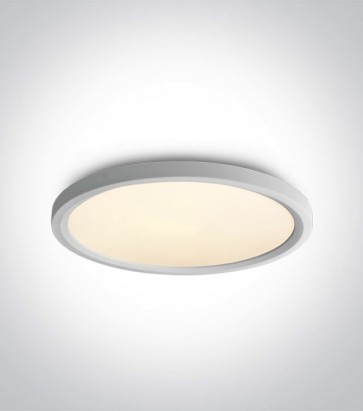 Plafoniera LED Tonda - Colore Bianco - 40W - Bianco Caldo 