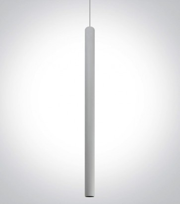 Lampada a Sospensione Linea Cilindro - Versione Extra Large - 6W - Bianco Caldo - Colore Bianco