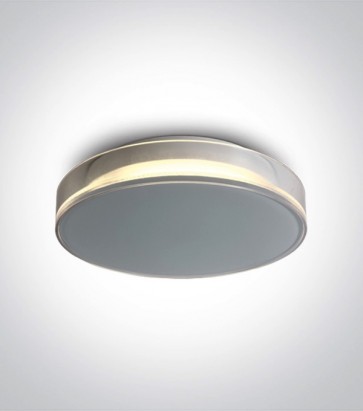 Plafoniera LED Decorativa per interno ed esterno - Colore Bianco - 12W - Bianco Caldo 