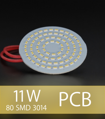 Scheda PCB 80 LED SMD 3014 - Bianco Caldo