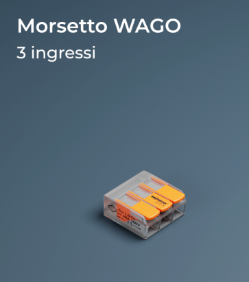 Morsetto WAGO 221-413 a tre slot - Collegamenti in parallelo