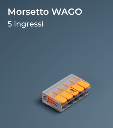 Morsetto WAGO 221-415 a cinque slot - Collegamenti in parallelo