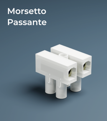 Morsetto Passante - Per bassa tensione - Cavi con ø max. 1.5mm2
