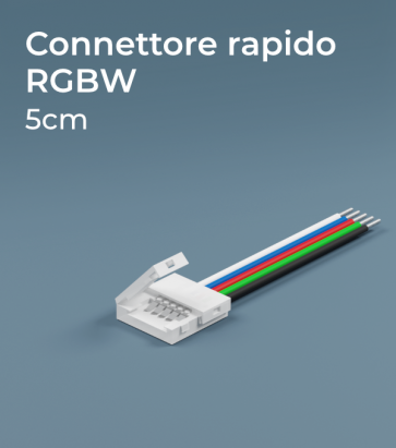 Connettore Rapido RGB 5cm Con clip in plastica