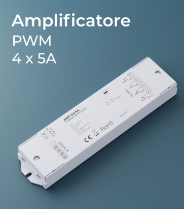Amplificatore PWM 4Ch. x 5A  - Strisce LED