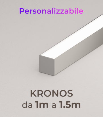 Lampada LED completa KRONOS da Soffitto e a Sospensione - Da 100cm a 150cm - Personalizzabile - Dimmerabile