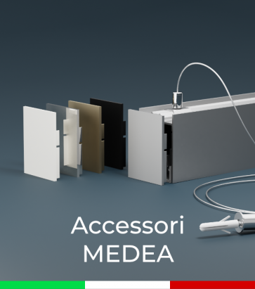 Accessori per Profilo in Alluminio da Sospensione "Medea"
