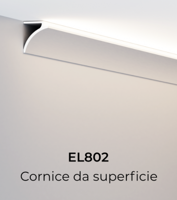 Cornice per LED ELENI LIGHTING EL802 - Vela per Illuminazione Diffusa lungo la Tenda 