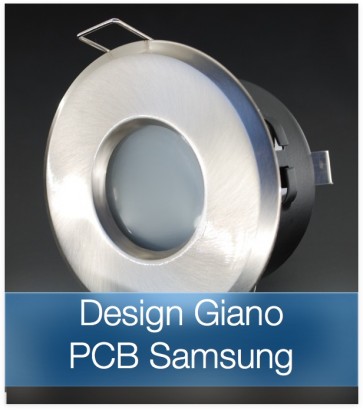 Faretto completo Satinato con PCB SAMSUNG 9W - Design GIANO - Dimmerabile - Made In Italy