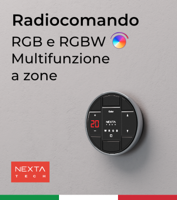 Radiocomando RGB e RGBW Multifunzione a Zone Hoblo80 - Nexta + Centraline 