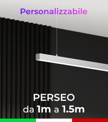 Lampada LED da Sospensione Perseo - Da 100cm a 150cm - Personalizzabile - Dimmerabile