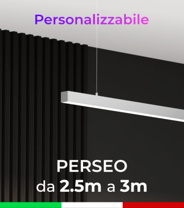 Lampada LED da Sospensione Perseo - Da 250cm a 300cm - Personalizzabile - Dimmerabile