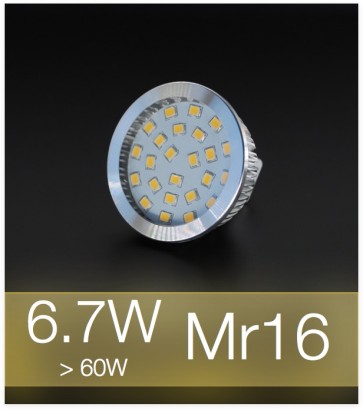 Faretto LED MR16 6.7W (60W) - Bianco CALDO