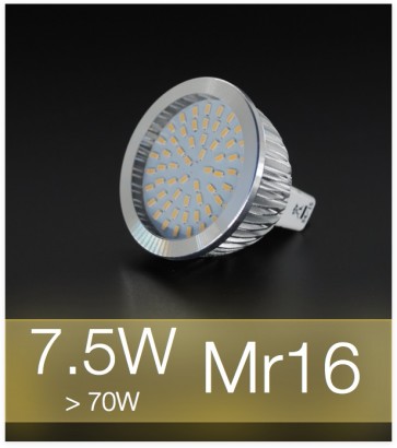 Faretto LED MR16 7.5W (70W) - Bianco CALDO