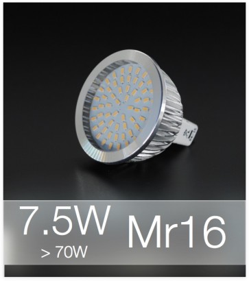 Faretto LED MR16 7.5W (70W) - Bianco NATURALE
