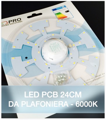 LED per Plafoniera - 24 cm - 18W Colore Bianco Freddo