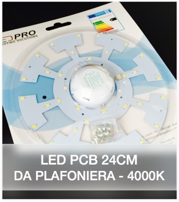 LED per Plafoniera - 24 cm - 18W Colore Bianco Naturale