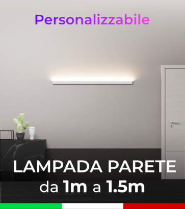Lampada LED Parete - Da 100cm a 150cm - Personalizzabile - Dimmerabile - 24V
