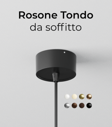 Rosone tondo da soffitto per Lampade da Sospensione