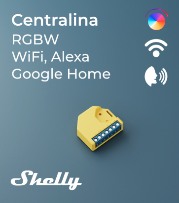 Centralina RGBW Shelly - WiFi - Compatibile con Alexa e Google Home