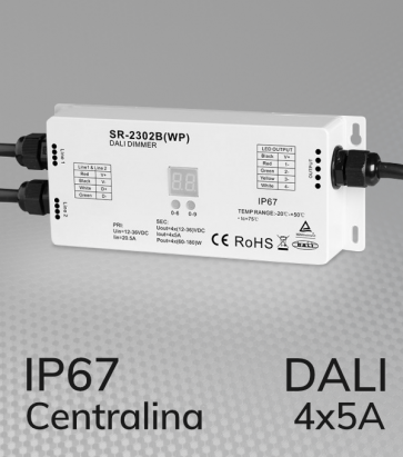 Centralina DALI 4 Canali x 5A - Waterproof IP67
