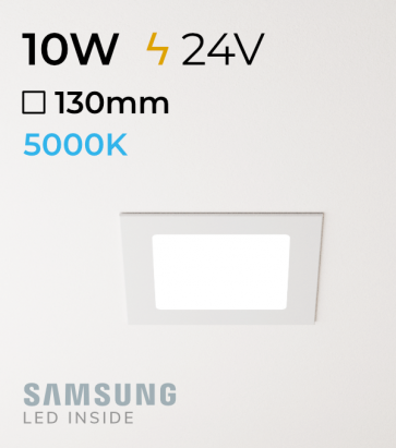Faretto da Incasso Quadrato Slim 10W BIANCO FREDDO - Downlight - LED Samsung