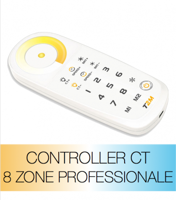 Controller Bianco Dinamico - Telecomando Professionale 8 Zone
