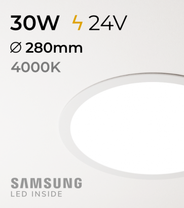 Faretto da Incasso Rotondo Slim 30W BIANCO NATURALE - Downlight - LED Samsung