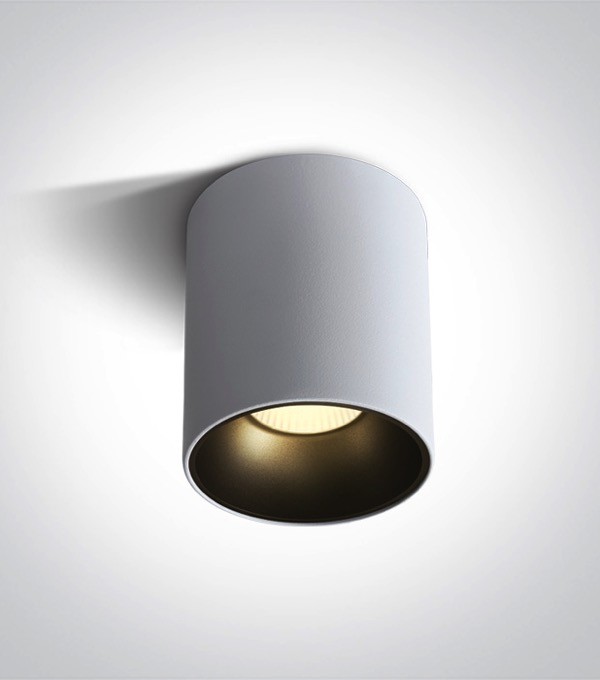 Faretto LED Tondo a soffitto - Bianco - 20W - Bianco Caldo 3000K
