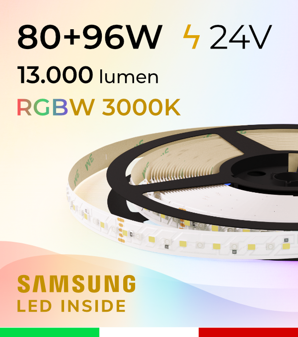 Striscia LED RGBW “ELITE” - 5 Metri - 176W - 140 LED/m - SMD3535