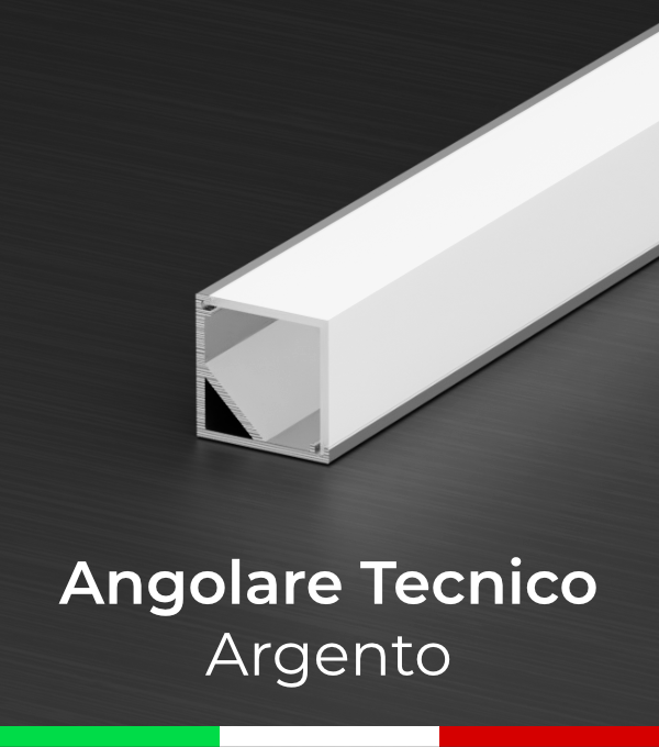 Profilo in Alluminio Parete per Strisce LED - Verniciato Bianco RAL9016