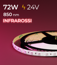 Striscia LED "PRO" - 5 Metri - 72W - INFRAROSSI - 850 nm 
