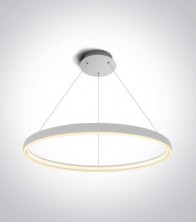 Lampada Tonda a Sospensione Bianca - 40W - Bianco Caldo 