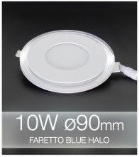 Lampada da Incasso Tondo 10W BLUE HALO BIANCO NATURALE (Lampada Downlight)