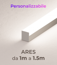 Lampada LED completa ARES da Soffitto e a Sospensione - Da 100cm a 150cm - Personalizzabile - Dimmerabile