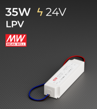 Alimentatore Meanwell LPV-35-24 24V 35W  Resistente all'acqua