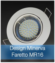 Corpo Faretto Bianco con Faretto MR16 7.5W - Design MINERVA