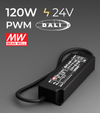 Alimentatore Meanwell PWM-120-24DA2 - 24V - 120W comandabile DALI 2