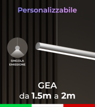 Lampada LED da sospensione GEA - Da 150cm a 200cm - Personalizzabile