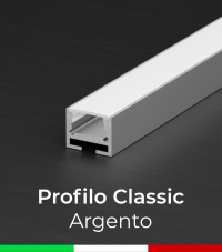Profilo Angolare in Alluminio Design Classic Nero Opaco per