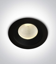 Faretto LED da Incasso recesso Nero - 3W - 350mA - Bianco Caldo 3000K 