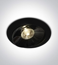 Faretto LED da Incasso recesso Orientabile - Nero - 30W - Bianco Caldo 3000K