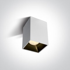 Faretto LED Quadrato a soffitto - Bianco - 20W - Bianco Caldo 3000K