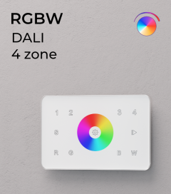 Controller RGBW Touch da Parete a 4 Zone DALI - per strisce LED