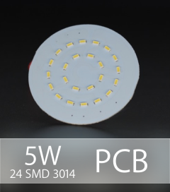 Scheda PCB 24 LED SMD 3014 - Bianco Naturale
